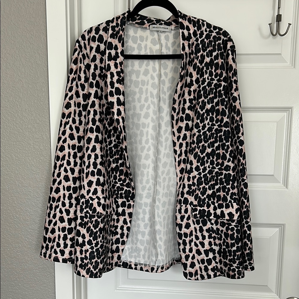 Pink Leopard Print Jacket